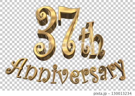 3DCG text "37th Anniversary/37th Anniversary Mark Sparkle" 3DCG text "37th Anniversary/37th Anniversary Mark Sparkle" 130013234