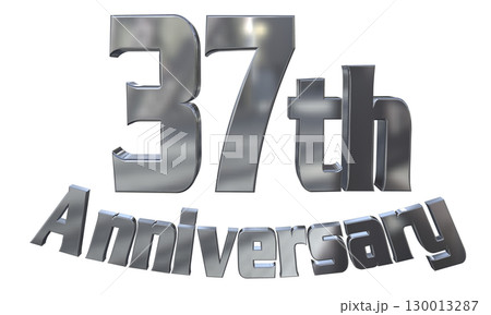3DCG文字「37th Anniversary/37周年マークキラキラ」 130013287