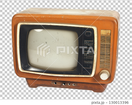 Vintage television set showcasing classic design and retro aesthetic from the mid 20th century Vintage television set showcasing classic design and retro aesthetic from the mid 20th century 130013396