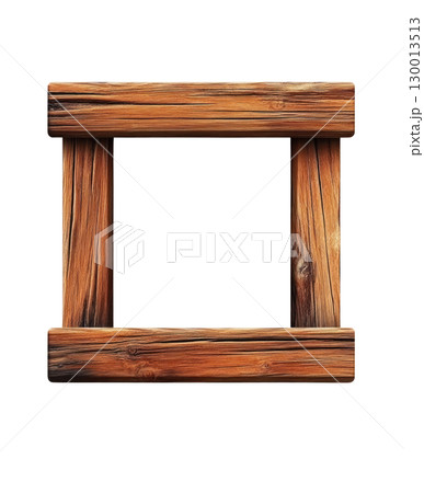 Rustic wooden frame with natural finish suitable for various art display purposes 130013513