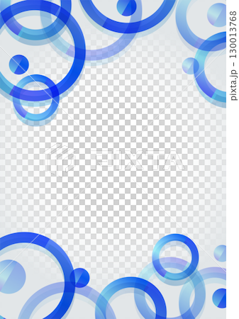 Transparent circle frame - Cobalt blue 130013768
