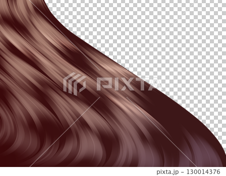 Illustration of shiny long hair Illustration of shiny long hair 130014376
