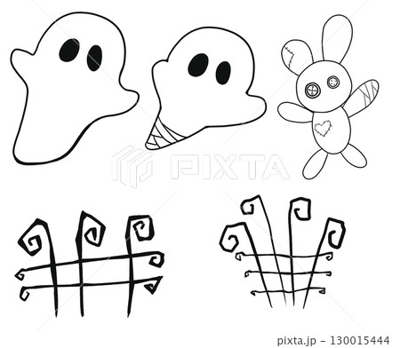 ハロウィンおばけとうさぎ 130015444