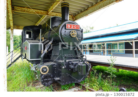 万字線の朝日駅に保存された蒸気機関車・B201 万字線の朝日駅に保存された蒸気機関車・B201 130015872