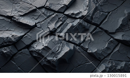Dramatic background of dark gray rock face with cracks and texture Dramatic background of dark gray rock face with cracks and texture 130015891