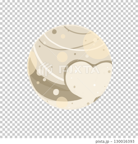 キュートでかわいいジャガイモのような冥王星イラスト 130016393