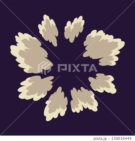 Explosion animation. Animation for game of the explosion effect. Cartoon animation for game. Exploding effect. Hand drawn vector illustration 130016444