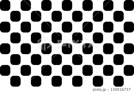黒い角丸の市松模様 104マス　13×8　 130016737