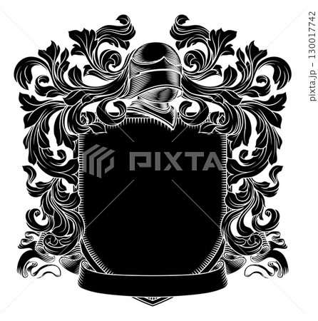 Coat of Arms Crest Knight Family Shield Heraldic 130017742