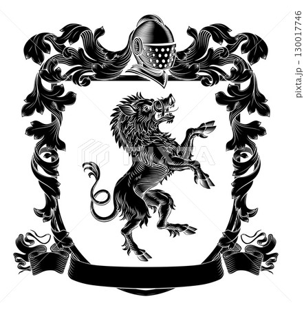 Boar Coat of Arms Family Crest Heraldic Shield Boar Coat of Arms Family Crest Heraldic Shield 130017746