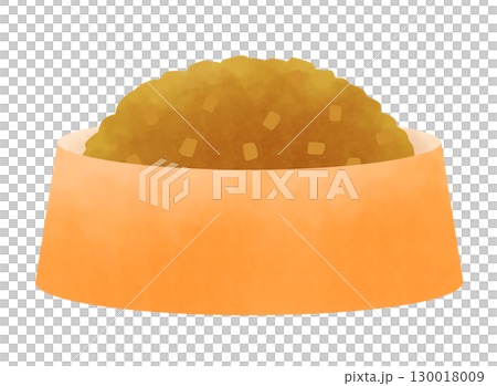 寵物食品和盤子插圖 130018009
