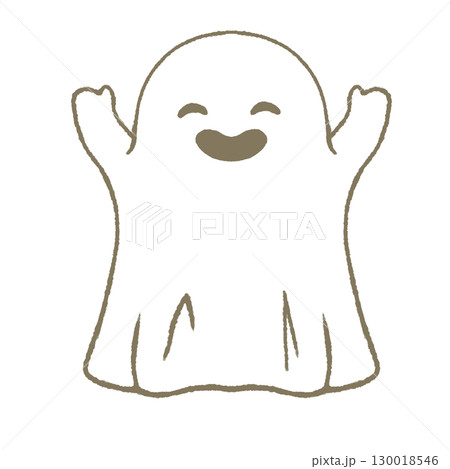 ハロウィンのおばけ　笑顔 130018546