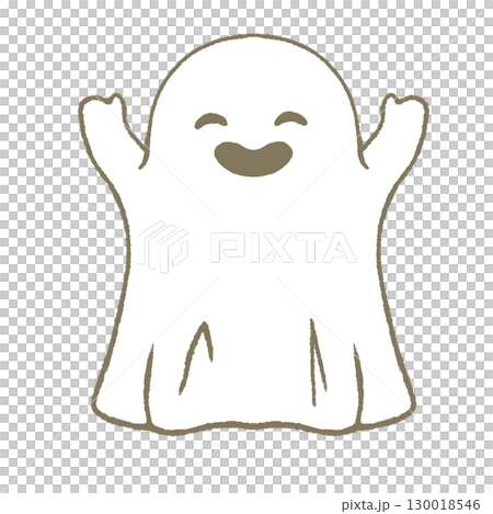 ハロウィンのおばけ　笑顔 130018546