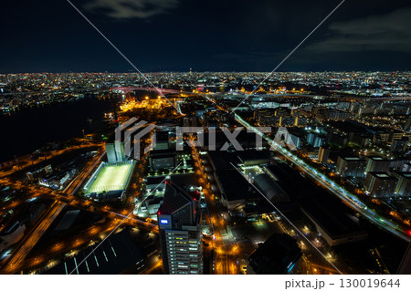 大阪夜景 さきしまコスモタワーからの眺望 大阪夜景 さきしまコスモタワーからの眺望 130019644