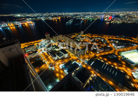 大阪夜景　さきしまコスモタワーからの眺望 130019646