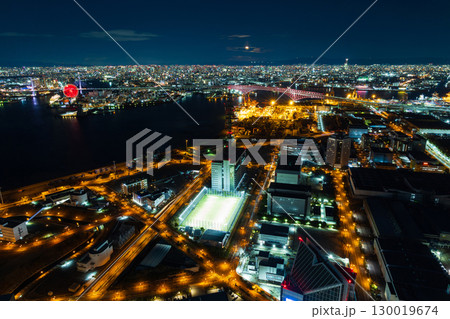 大阪夜景 さきしまコスモタワーからの眺望 大阪夜景 さきしまコスモタワーからの眺望 130019674