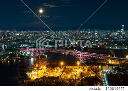 大阪夜景 さきしまコスモタワーからの眺望 大阪夜景 さきしまコスモタワーからの眺望 130019675