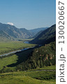 Altai Mountains covered with green grass. Nature photo 130020667