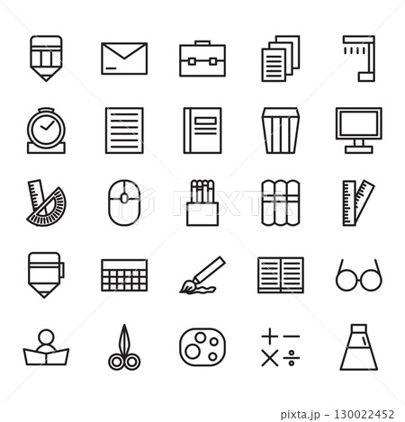 Back to school icon graphic simple minimal isolated Back to school icon graphic simple minimal isolated 130022452