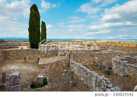 Ruins of the old Roman colony Clunia Sulpicia in Burgos, Castile and Leon, Spain. Ruins of the old Roman colony Clunia Sulpicia in Burgos, Castile and Leon, Spain. 130023542