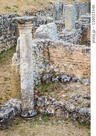 Ruins of the old Roman colony Clunia Sulpicia in Burgos, Castile and Leon, Spain. Ruins of the old Roman colony Clunia Sulpicia in Burgos, Castile and Leon, Spain. 130023546