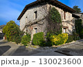 Traditional old stone house. Side view 130023600