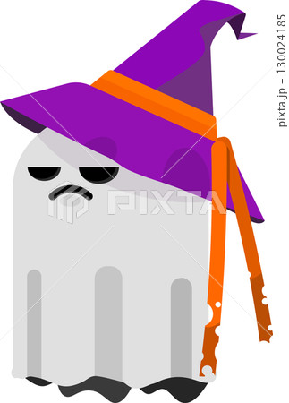 魔女の帽子を被ったお化け 130024185