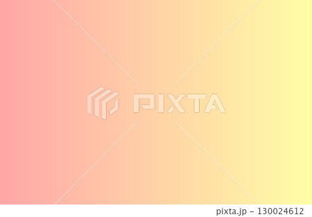ピンクと黄色　グラデーション背景　桃カラー風 130024612
