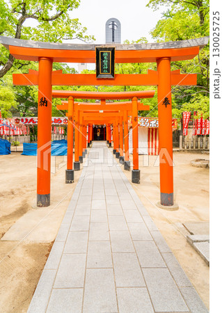大楠公を祀る湊川神社(楠公さん)楠社 末社 楠本稲荷神社 鳥居 神戸市中央区多聞通 大楠公を祀る湊川神社(楠公さん)楠社 末社 楠本稲荷神社 鳥居 神戸市中央区多聞通 130025725