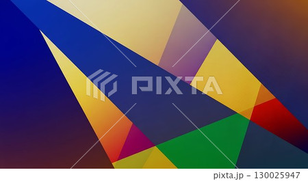Geometric composition of bold overlapping triangles. 130025947