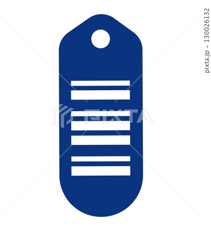 Barcode tag label icon, on transparent background, flat line design, vector illustration, shopping concept 130026132