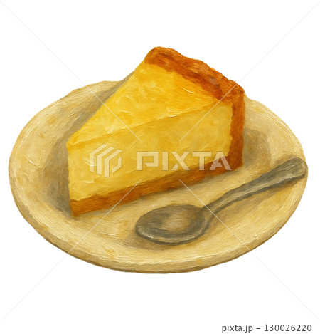 【喫茶店】チーズケーキのイラスト 130026220