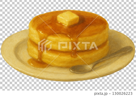 [Coffee shop] Pancake illustration 130026223