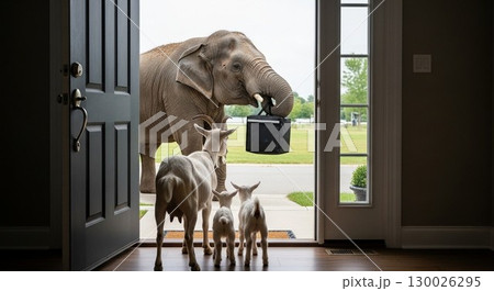 ゾウのデリバリー 130026295