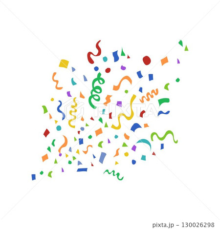 Paper Confetti Design vector illustartion Paper Confetti Design vector illustartion 130026298