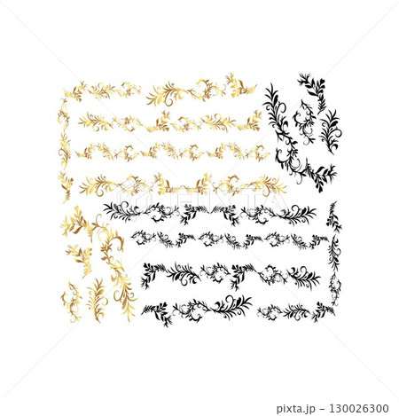 floral design elements flower pattern set floral design elements flower pattern set 130026300