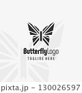 Bold Butterfly Crest Logo Design 130026597