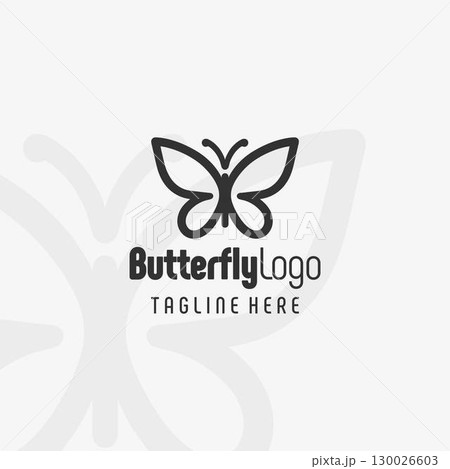 Noble Butterfly Brand Logo Design Noble Butterfly Brand Logo Design 130026603
