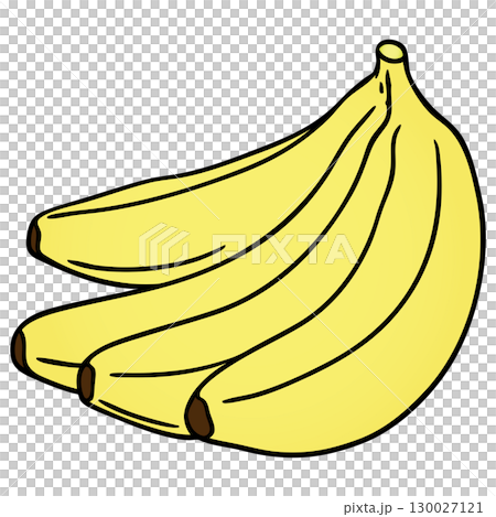 Realistic Colorful Banana Vector Illustration on White Background Realistic Colorful Banana Vector Illustration on White Background 130027121
