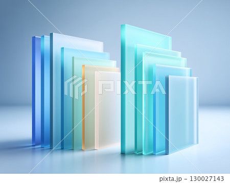 カラフルな半透明アクリル板のアートディスプレイ(素材 デザイン インテリア) カラフルな半透明アクリル板のアートディスプレイ(素材 デザイン インテリア) 130027143