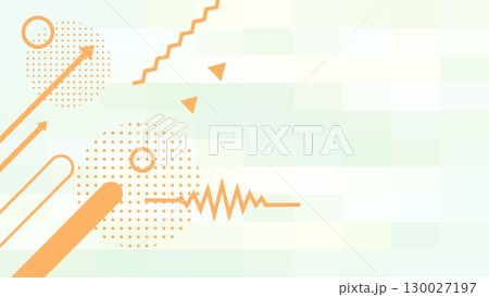ビジネス背景 ポップなデジタル幾何学模様のイラスト 緑とオレンジ色グラデーション ベクター ビジネス背景 ポップなデジタル幾何学模様のイラスト 緑とオレンジ色グラデーション ベクター 130027197