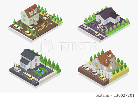 Isometric house 130027201