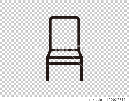 イスの線画アイコンのイラスト イスの線画アイコンのイラスト 130027211