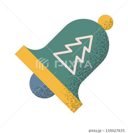 Christmas bell ringing geometric design Christmas bell ringing geometric design 130027635