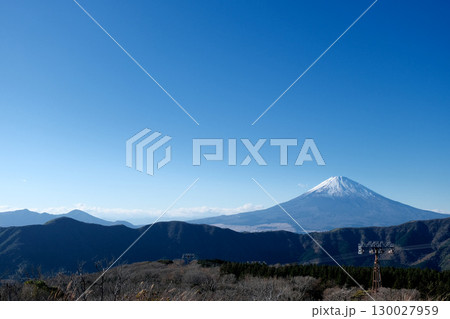 神奈川県足柄下郡箱根町_大涌谷からの富士山3_2024年11月 130027959