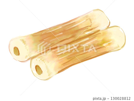 美味しそうなちくわの手描き水彩イラスト 130028812