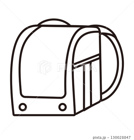 シンプルなランドセルのイラスト シンプルなランドセルのイラスト 130028847