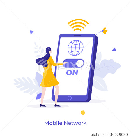 Modern Business Character Concept. Vector Illustration Modern Business Character Concept. Vector Illustration 130029020