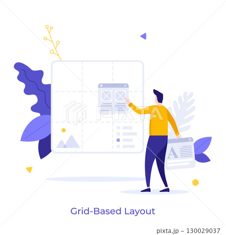 Modern Business Character Concept. Vector Illustration 130029037