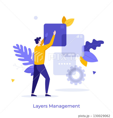 Modern Business Character Concept. Vector Illustration 130029062